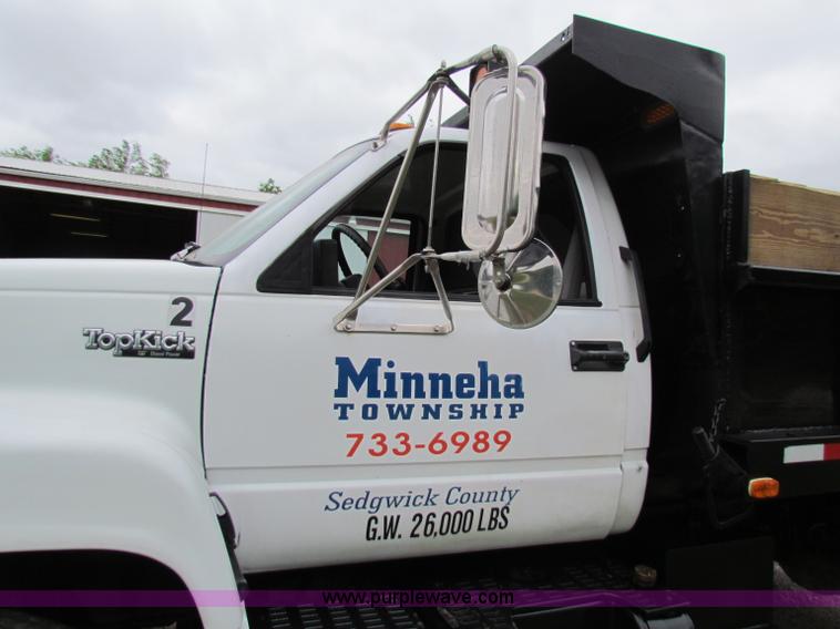 image for item B1349 1993 GMC Topkick dump truck