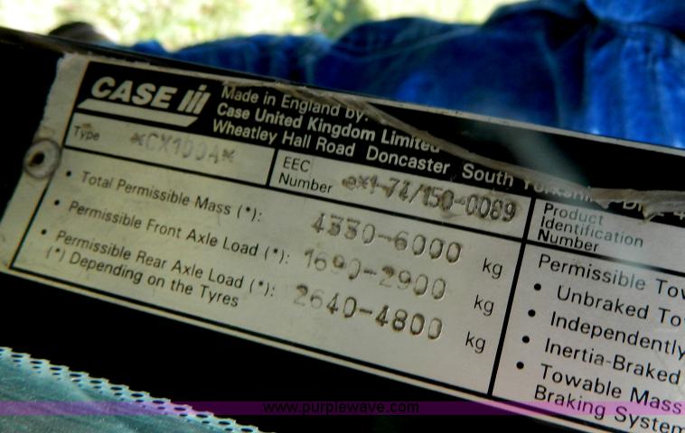 image for item B3687 2002 Case IH CX100 MFWD tractor