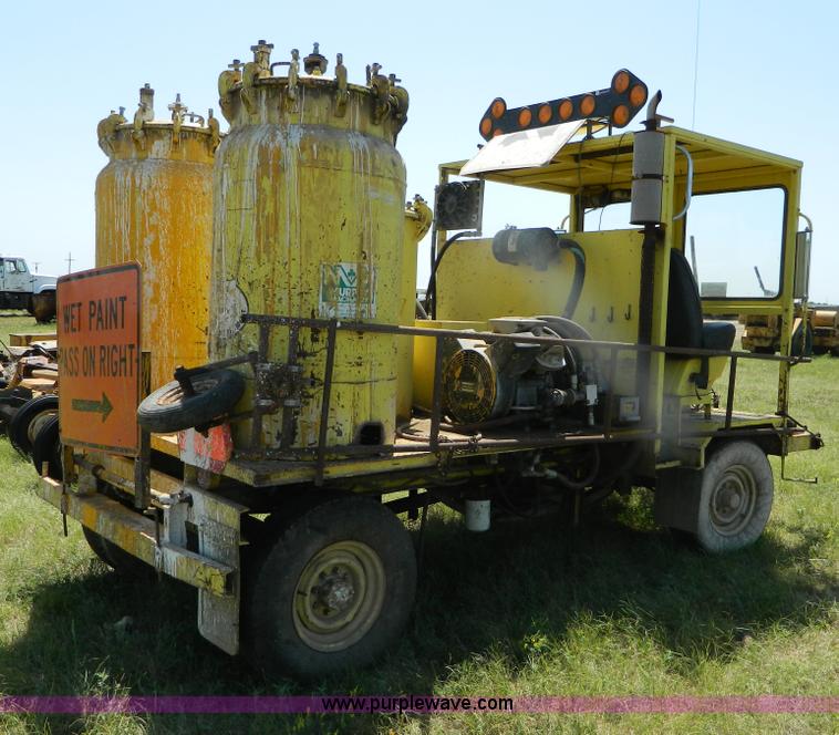 image for item B3696 1986 paint striper truck