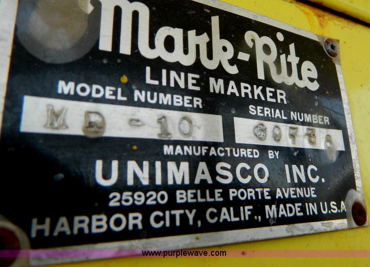 image for item B3696 1986 paint striper truck