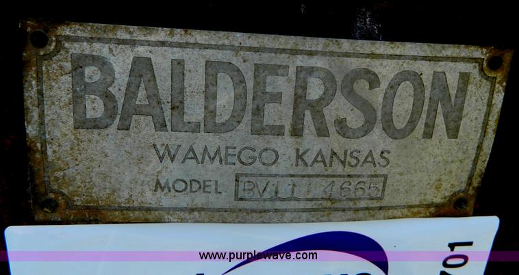 image for item B3701 Balderson snow plow