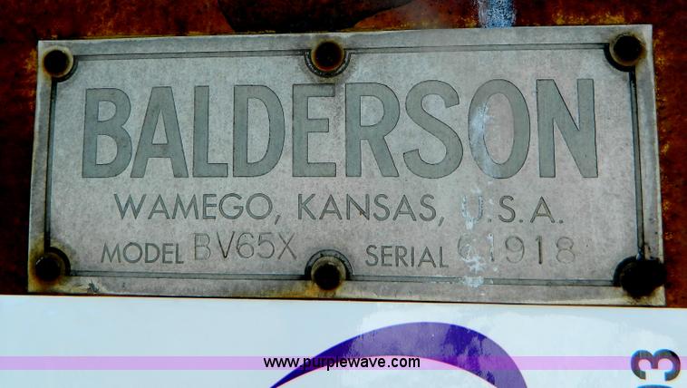 image for item B3703 Balderson snow plow