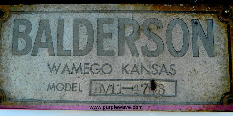 image for item B3704 Balderson snow plow