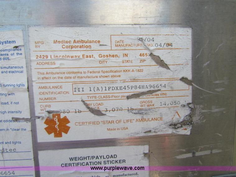 image for item B7318 2008 Chevrolet Ambulance