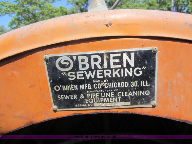 image for item D2002 O'Brien Sewer King 800 sewer cleaner