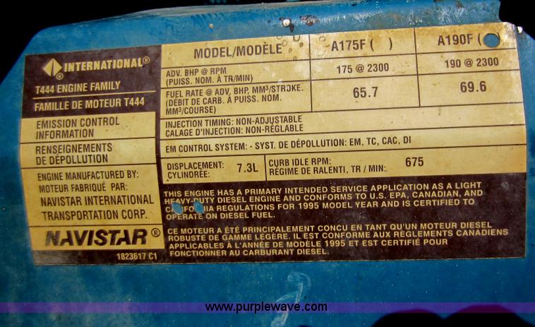 image for item D2018 1995 International 3800 school bus