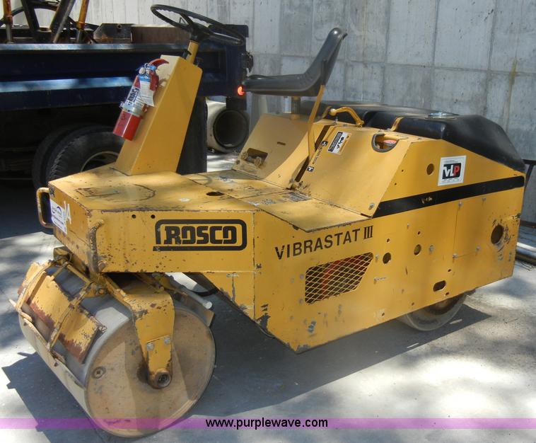 image for item D4268 1996 Roscoe Vibrastat III compaction roller