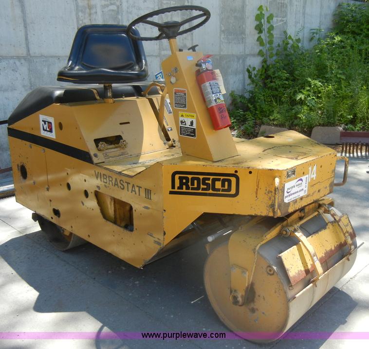 image for item D4268 1996 Roscoe Vibrastat III compaction roller