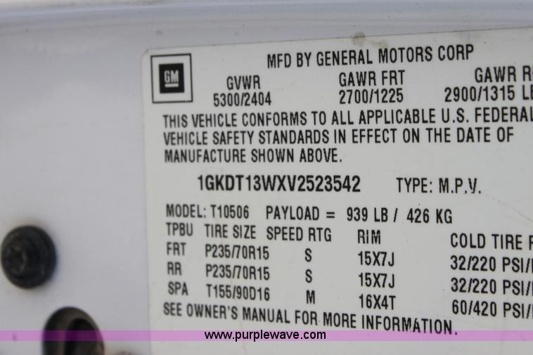 image for item D5106 1997 GMC Jimmy SL SUV