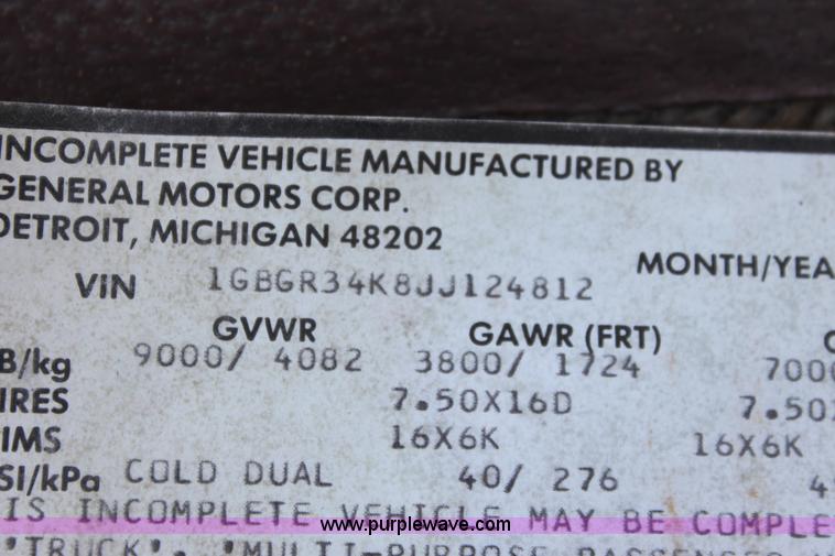 image for item D5108 1988 Chevrolet R30 Custom Deluxe flatbed pickup truck