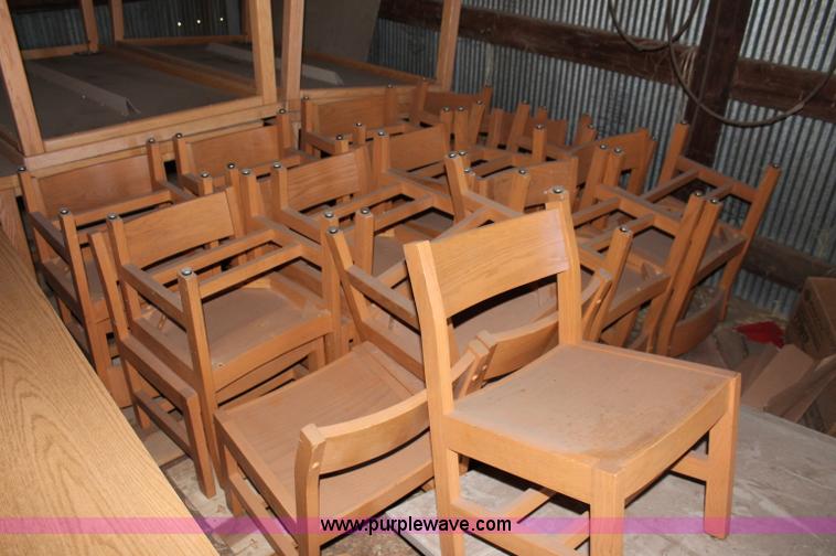 image for item L9806 Assorted wood tables and chairs