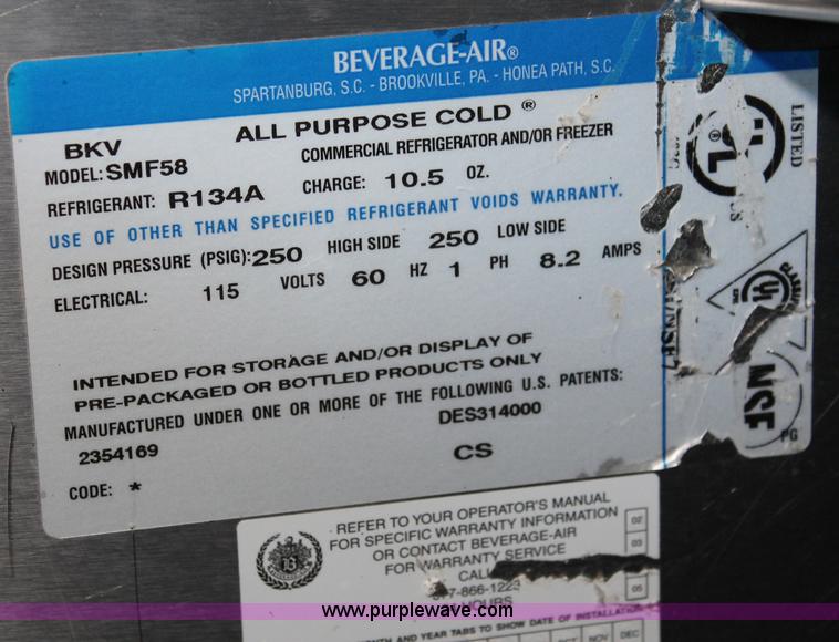 image for item L9815 (2) Beverage Air coolers