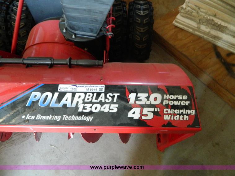 TroyBilt Polar Blast 45" snow blower in Hays, KS Item M9916 sold