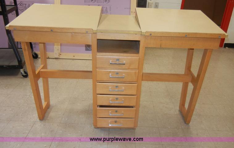 image for item N9781 (6) wooden drafting tables