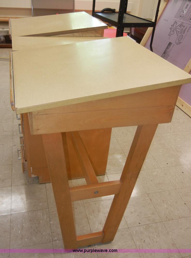 image for item N9781 (6) wooden drafting tables