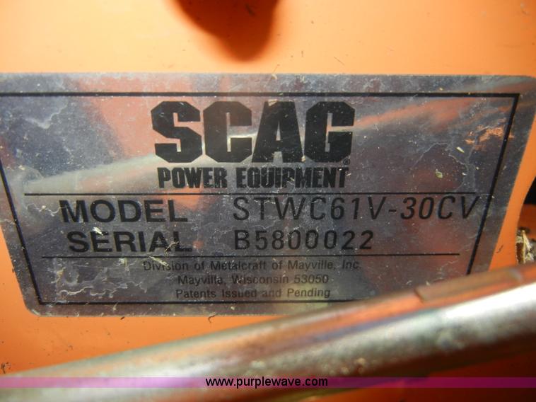 image for item N9846 Scag Wildcat ZTR lawn mower