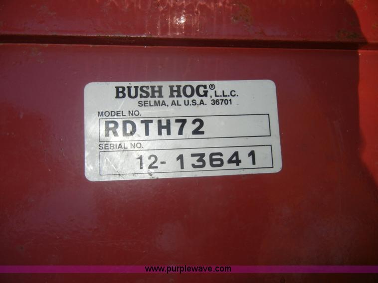 image for item N9849 Bush Hog RDTH72 72" finish mower