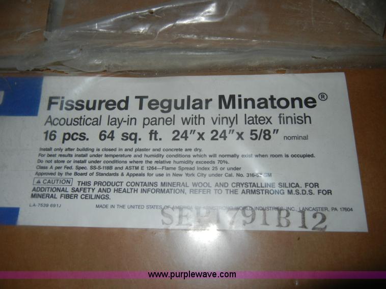 image for item N9855 (78) Armstrong Fissured Tegular Minatone ceiling tiles