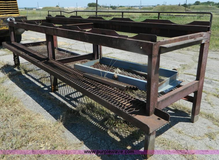 image for item T9917 Shop built six barrel oil distribution table