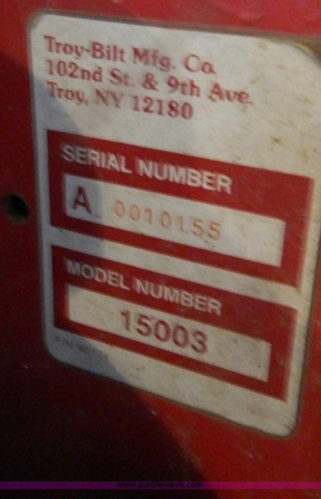image for item T9957 Troy-Bilt Trail Blazer 15003 sickle bar mower