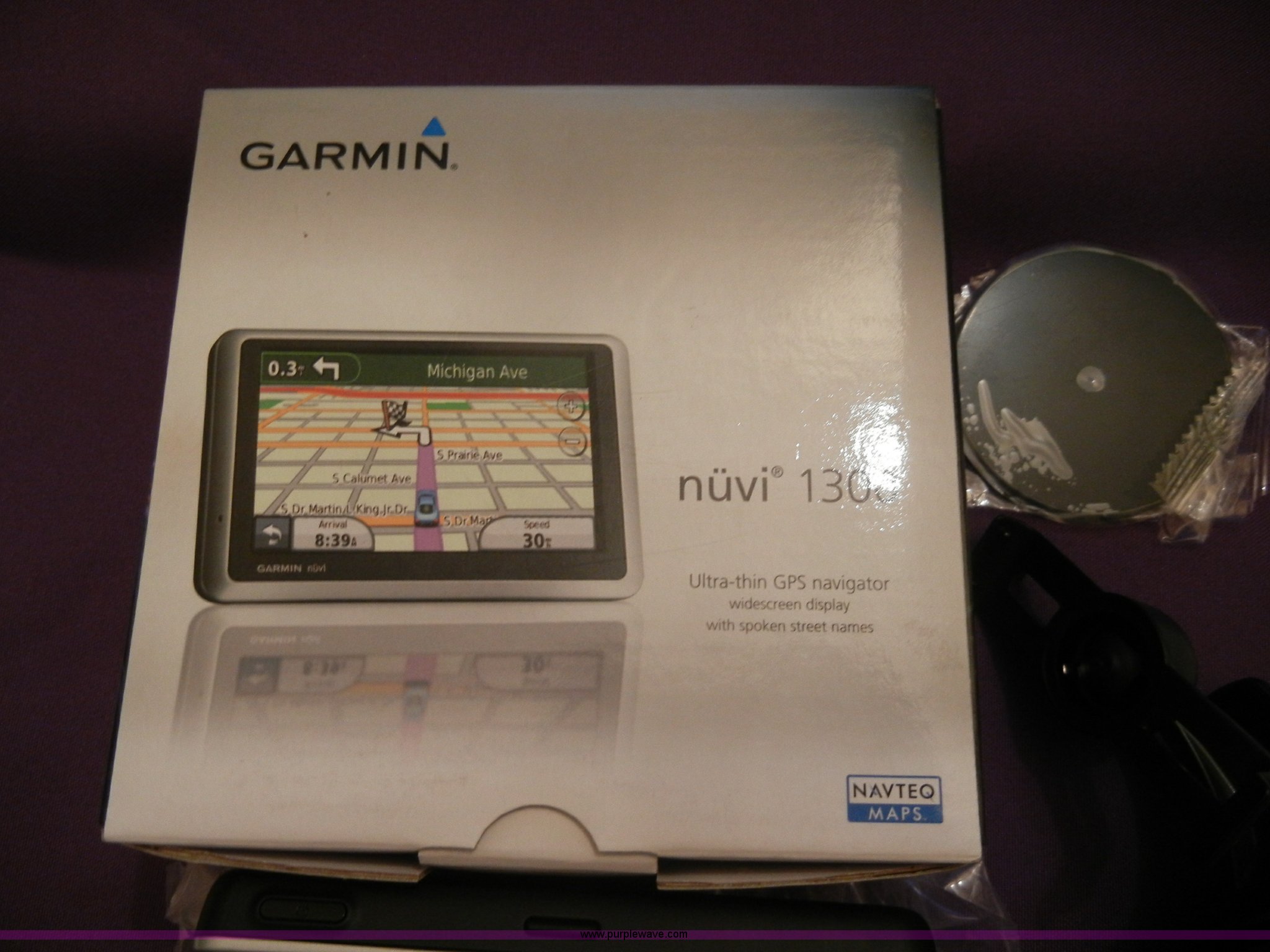 Garmin Nuvi 1300 GPS system in Manhattan, KS Item N9853 sold Purple