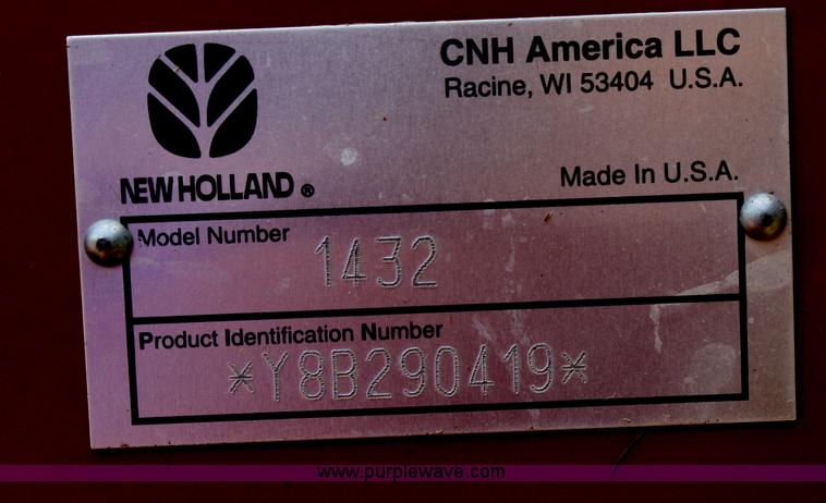 image for item B6725 2007 New Holland 1432 Discbine mower conditioner