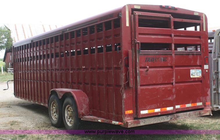 image for item B6727 2000 Travalong 24' gooseneck livestock trailer