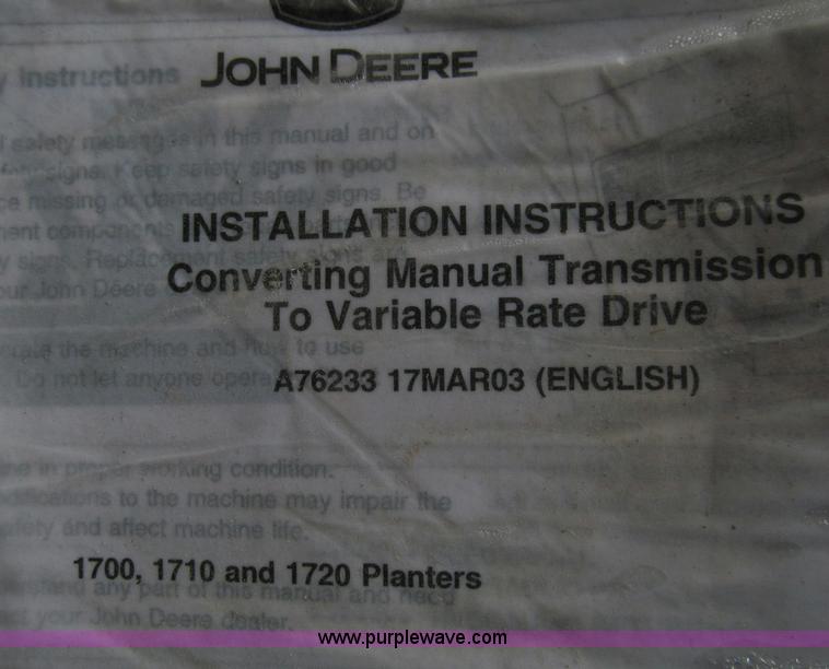 image for item C3501 John Deere planter transmission conversion kit
