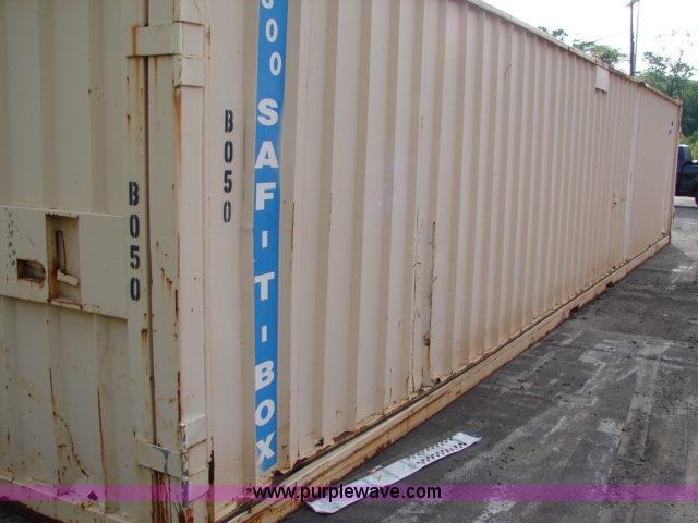 image for item B1346 1998 Saf-T-Box 40' steel storage container