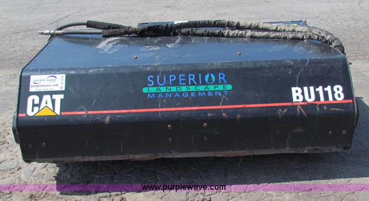 image for item B7279 Caterpillar BU118 street sweeper skid steer attachment