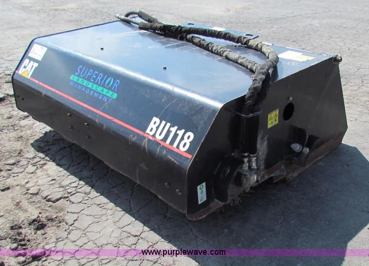 image for item B7279 Caterpillar BU118 street sweeper skid steer attachment