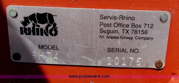 image for item B7280 Rhino RH74 flail mower