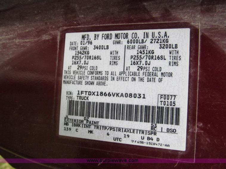 image for item C2272 1997 Ford F150 XLT extended cab pickup truck