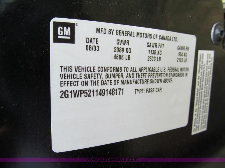 image for item C2297 2004 Chevrolet Impala SS