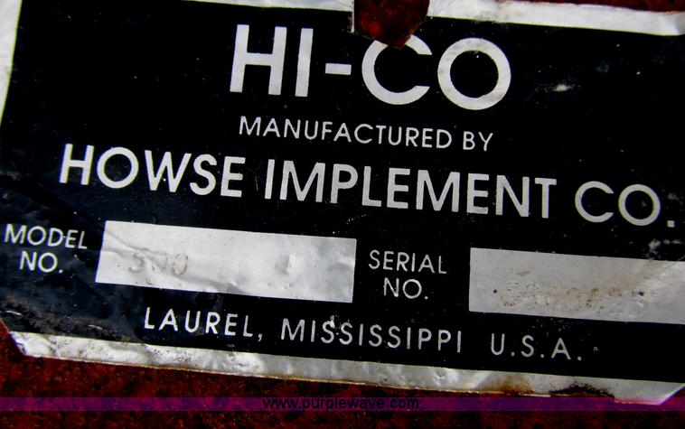 image for item K9294 Hi-Co 500 6' rotary mower
