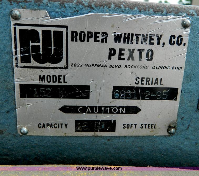 image for item M9820 Roper Whitney Pexto 152K sheet metal tool