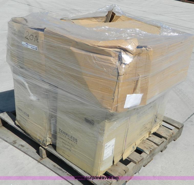 image for item M9856 (2) Rheam RTG-74DVUN-1 natural gas tank-less water heater