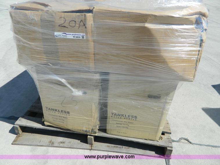 image for item M9856 (2) Rheam RTG-74DVUN-1 natural gas tank-less water heater