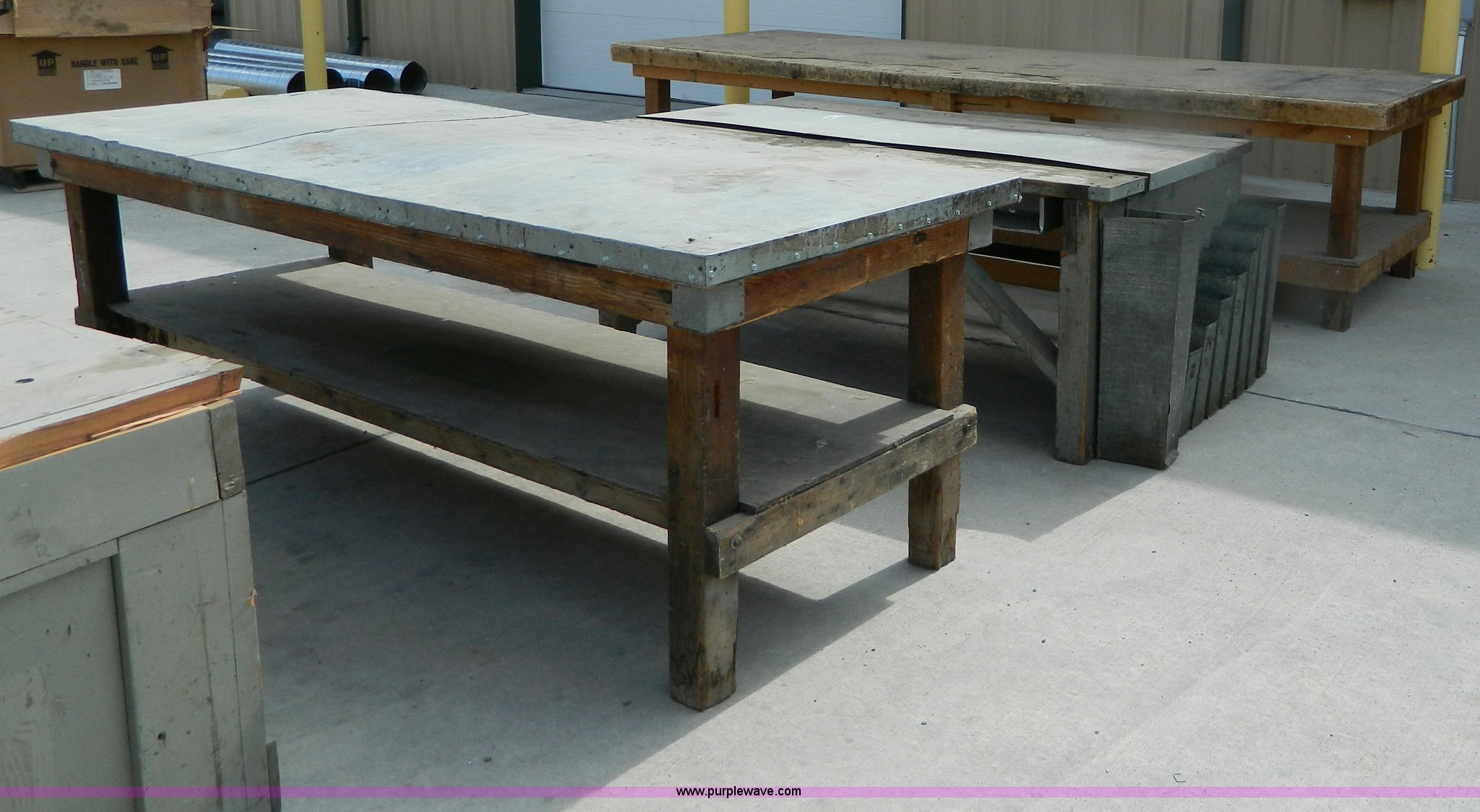 (3) sheet metal fabrication work table in Hays, KS Item M9818 sold