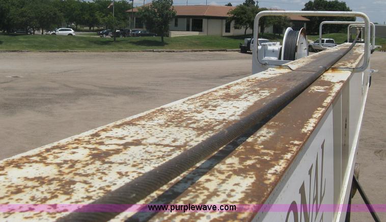 image for item A6428 1990 Ford F800 flatbed crane truck