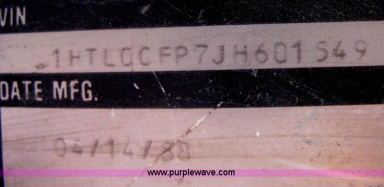 image for item A6429 1988 International S1700 flatbed dump truck