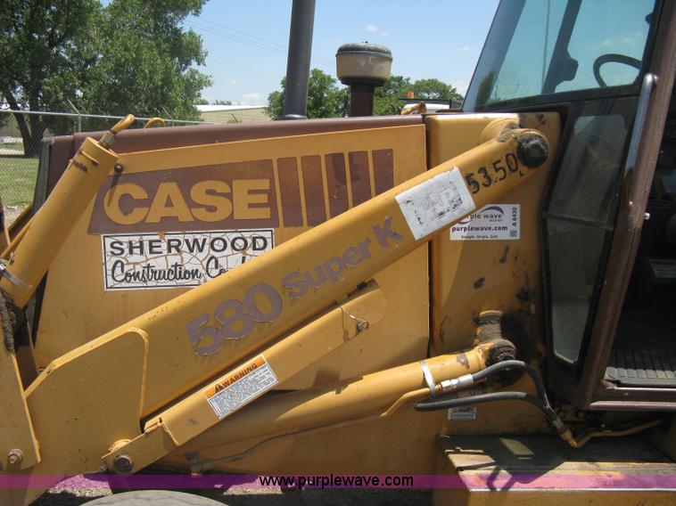 image for item A6430 1993 Case 580 Super K backhoe