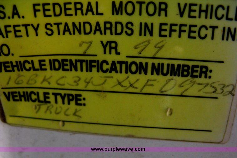 image for item A6431 1999 Chevrolet 3500 HD dump truck