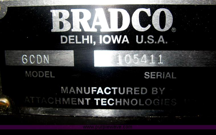 image for item A6440 Bradco 625 skid steer trencher attachment