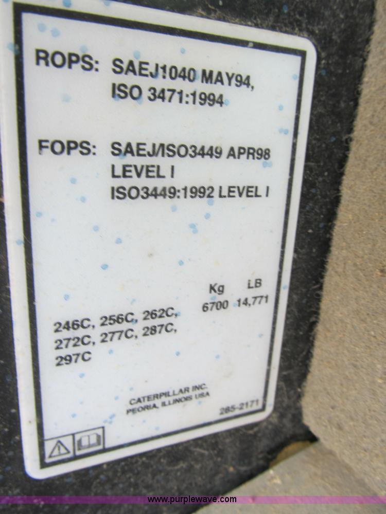 image for item B2730 2009 Caterpillar 262C skid steer