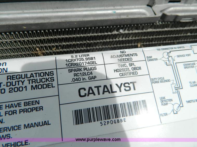 image for item B3754 2001 Dodge Ram 1500 pickup truck