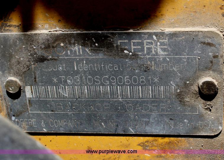 image for item B6753 2002 John Deere 310SG backhoe