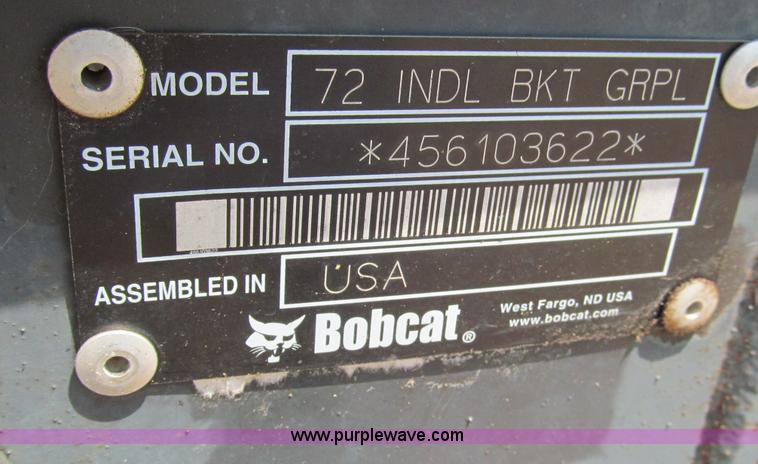 image for item C2227 Bobcat skid steer grapple bucket