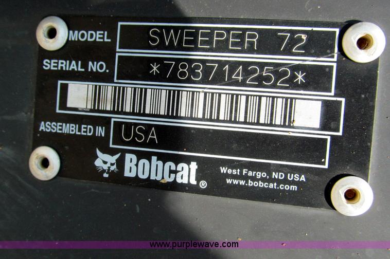 image for item C2228 Bobcat 72"W sweeper