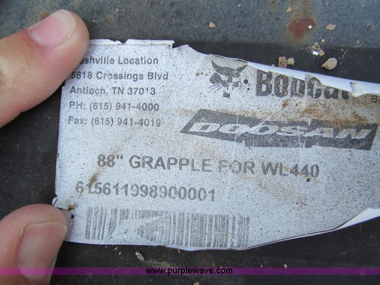 image for item C2247 Bobcat Doosan 88" grapple bucket for wheel loader
